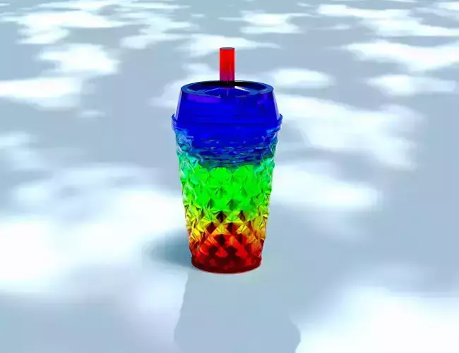 DIY Studded Tumbler Keychain STL model 3D print model