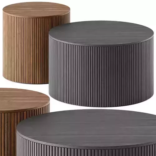 Ethnicraft Roller Max side tables