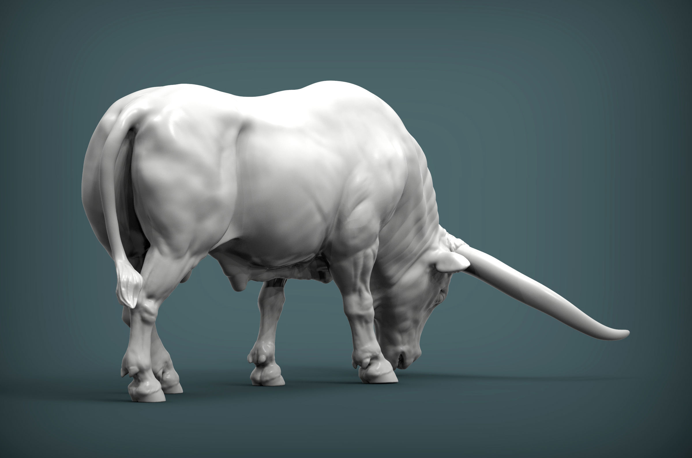 Texas Longhorn 3D print model_4