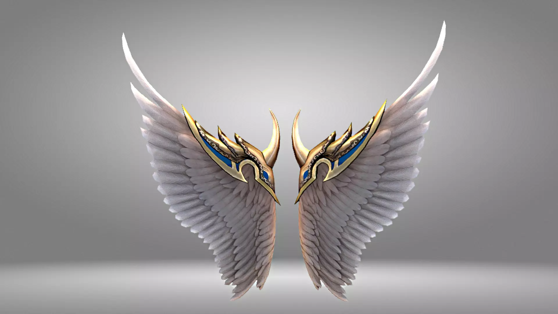 Angel Wing Low-poly 3D model_0