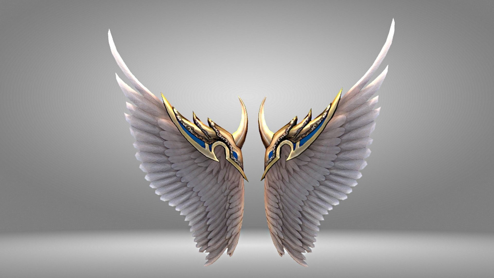 Angel Wing Low-poly 3D model_17