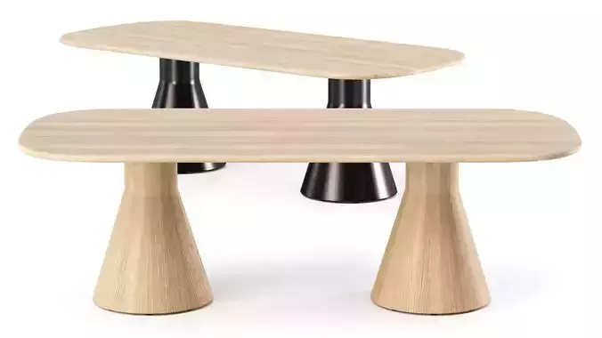 HBF Torre Soft Rectangular Conference Table 