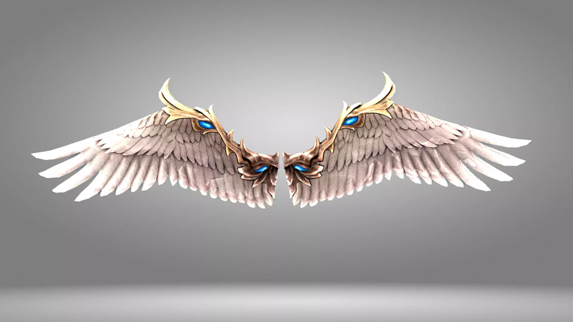 Angel Wing Low-poly 3D model_0