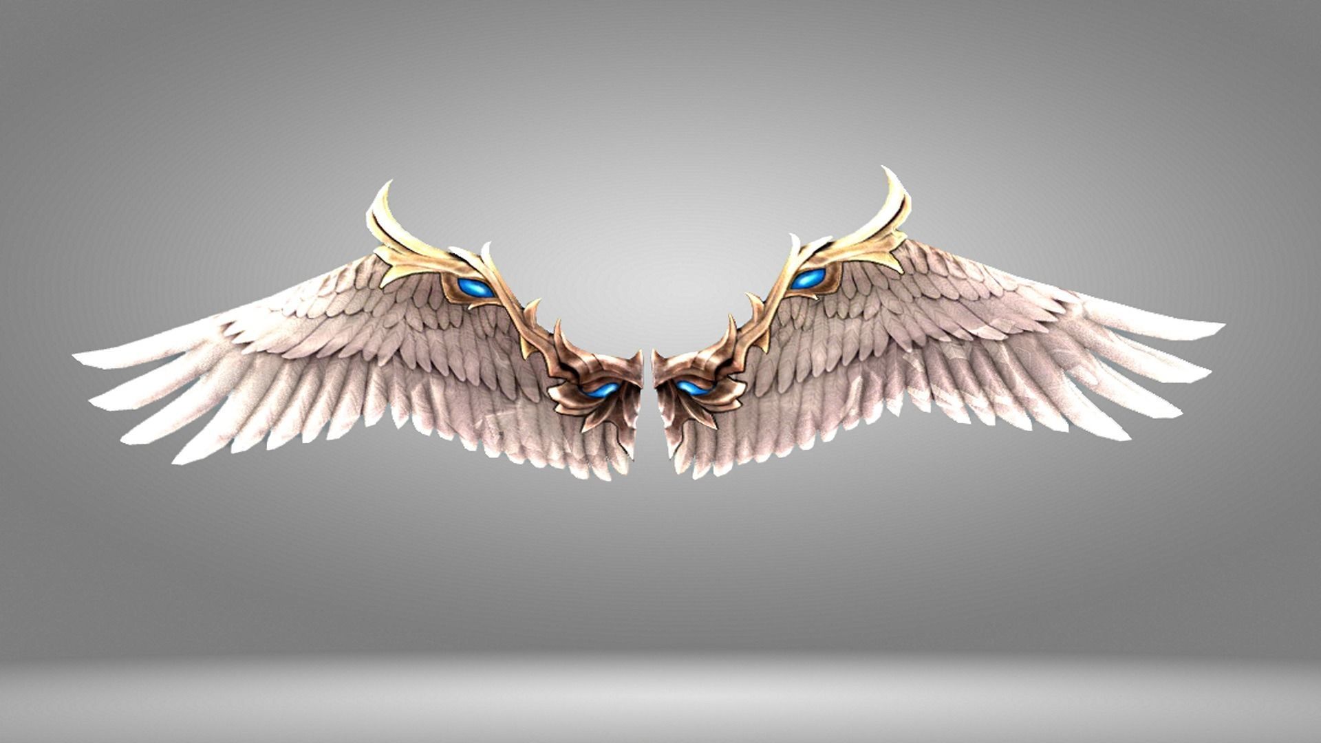Angel Wing Low-poly 3D model_11
