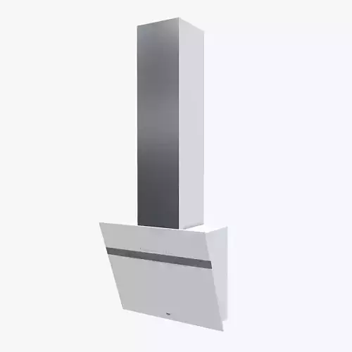 Hood Beko HCA 62741 W Silver 3D Model