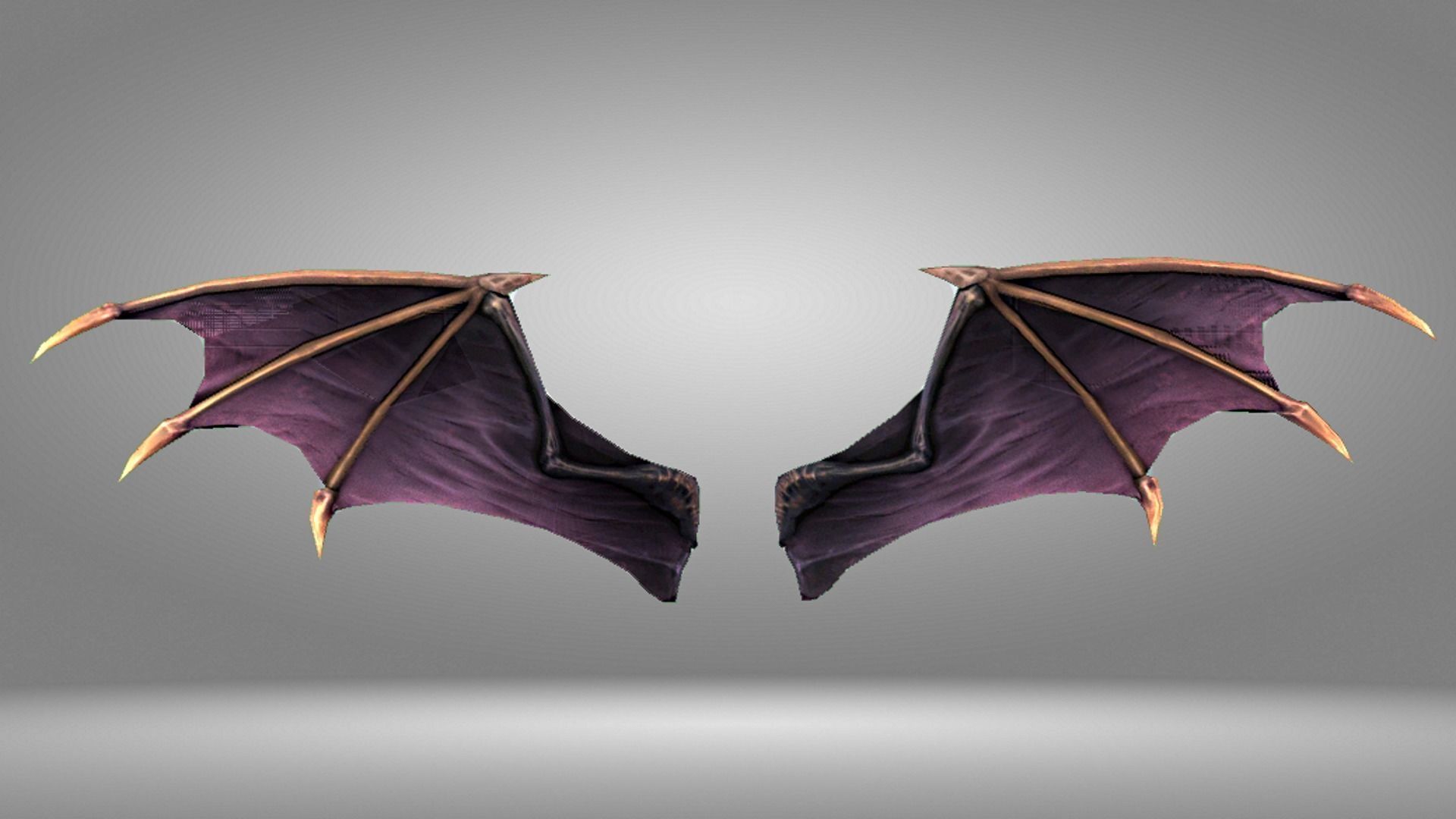 Bat Wing Low-poly 3D model_6