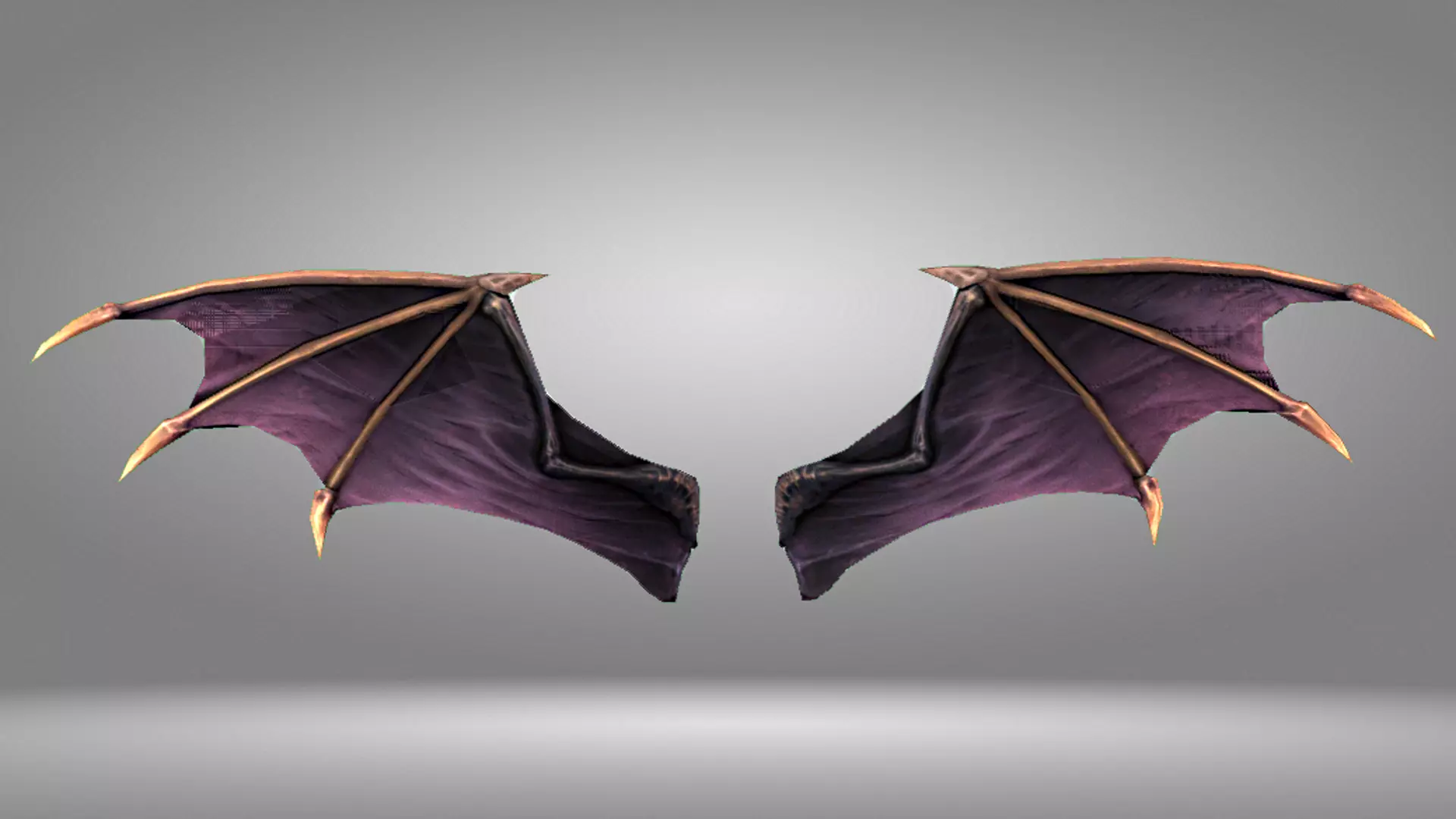 Bat Wing Low-poly 3D model_0