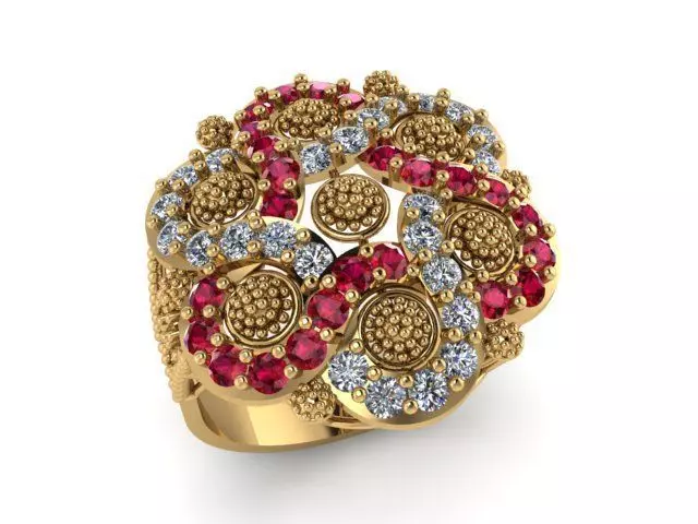 Rings 3D print model_0