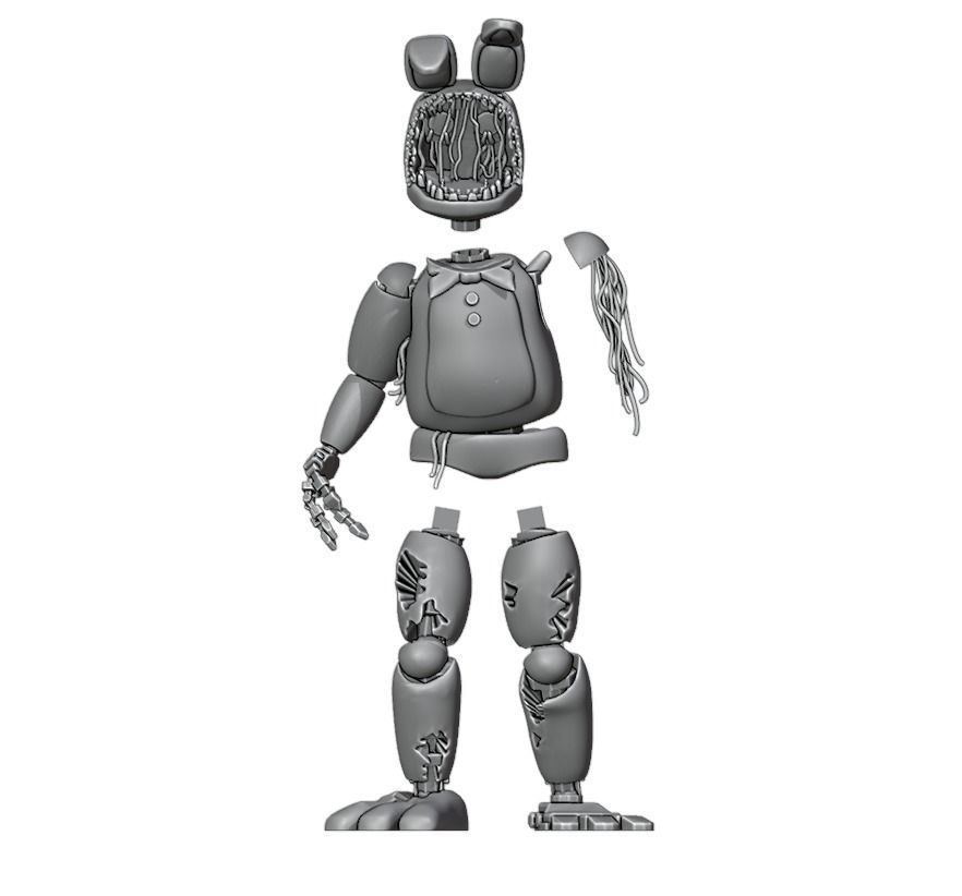 Withered Bonnie 3D print model_7