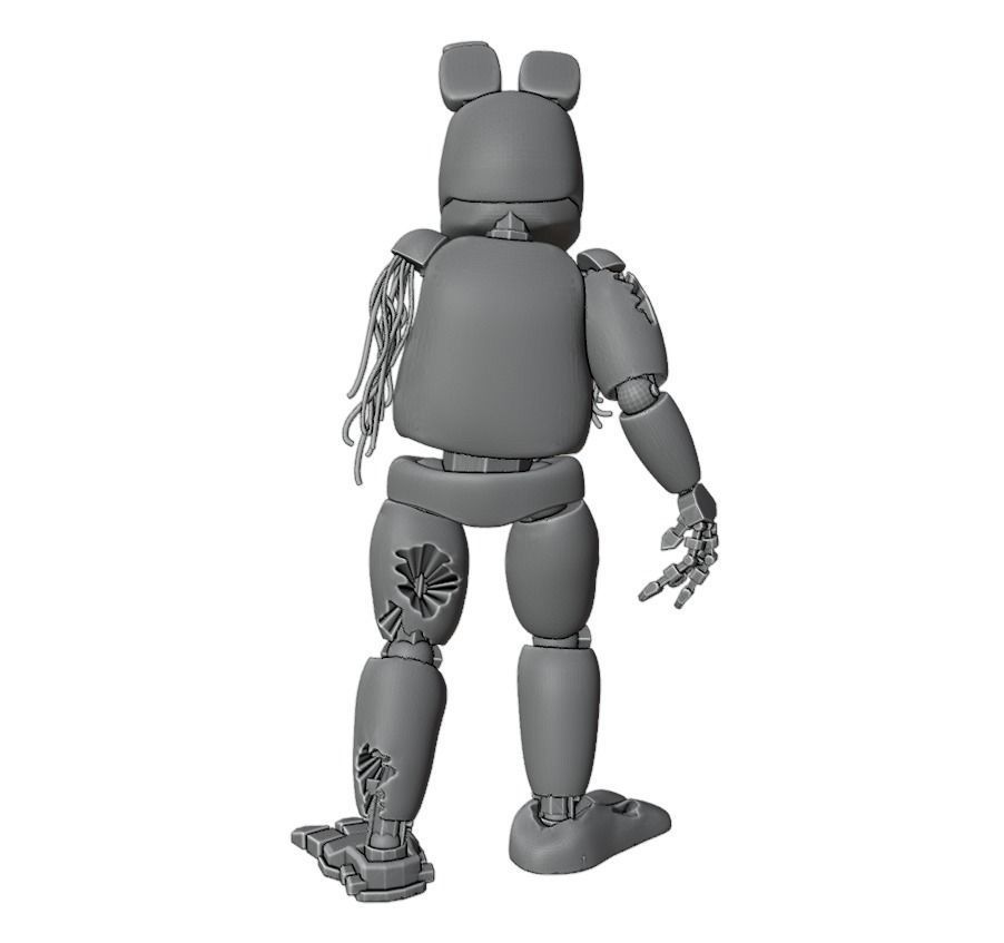 Withered Bonnie 3D print model_4