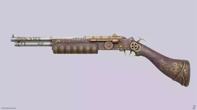 Steampunk gun 