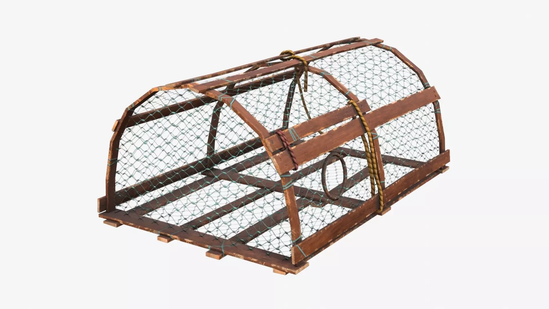 Crab Trap 02 Low-poly 3D model_0