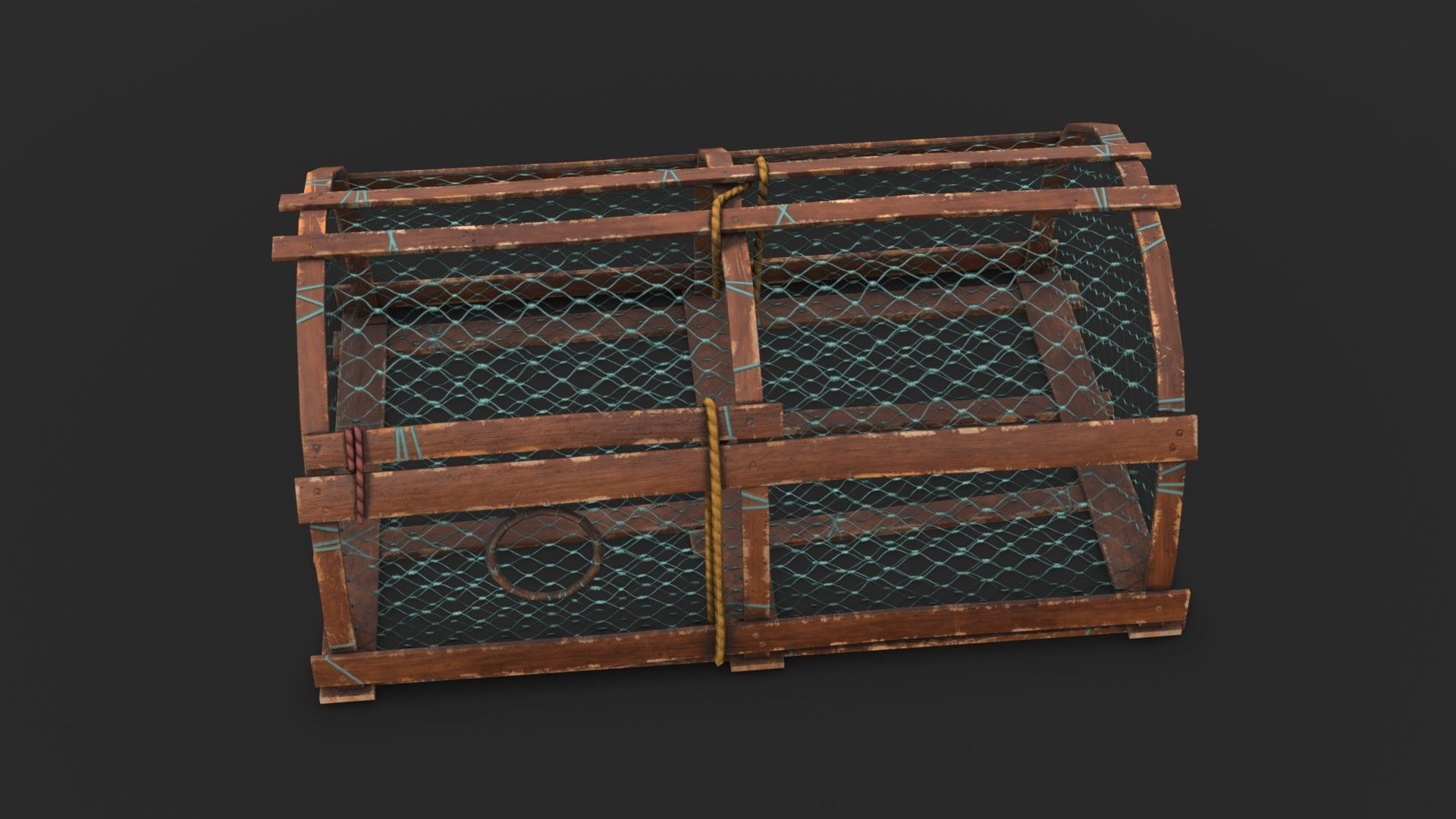 Crab Trap 02 Low-poly 3D model_10