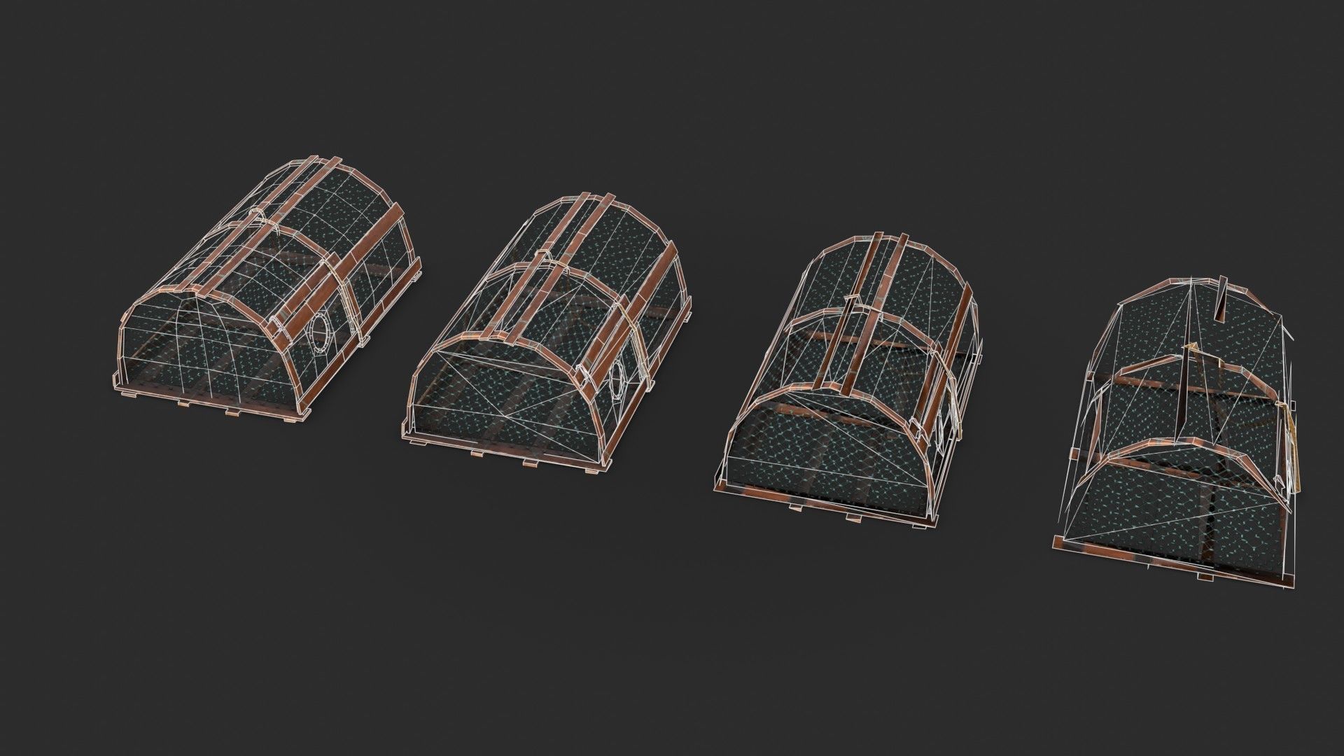 Crab Trap 02 Low-poly 3D model_14