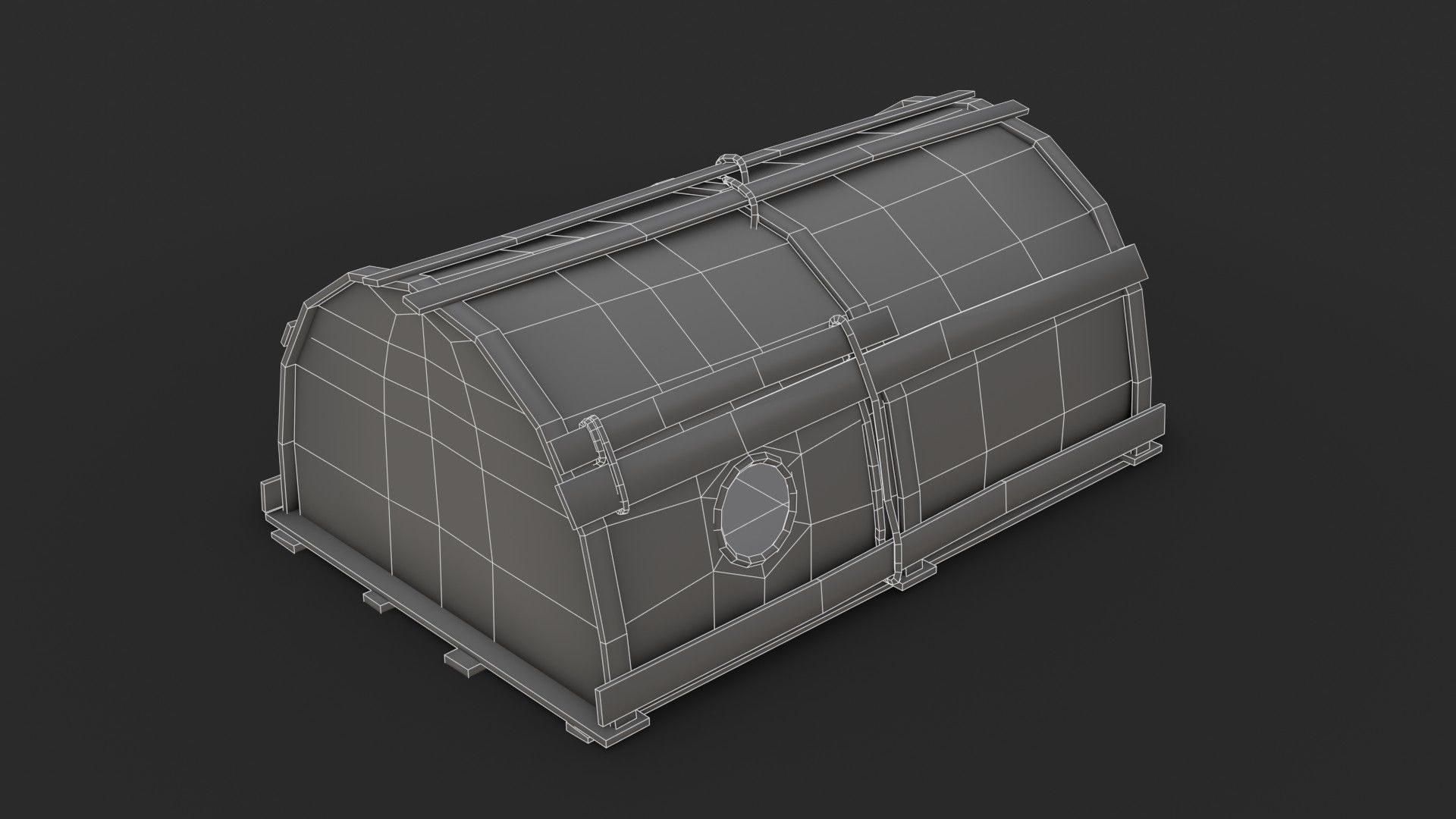 Crab Trap 02 Low-poly 3D model_15