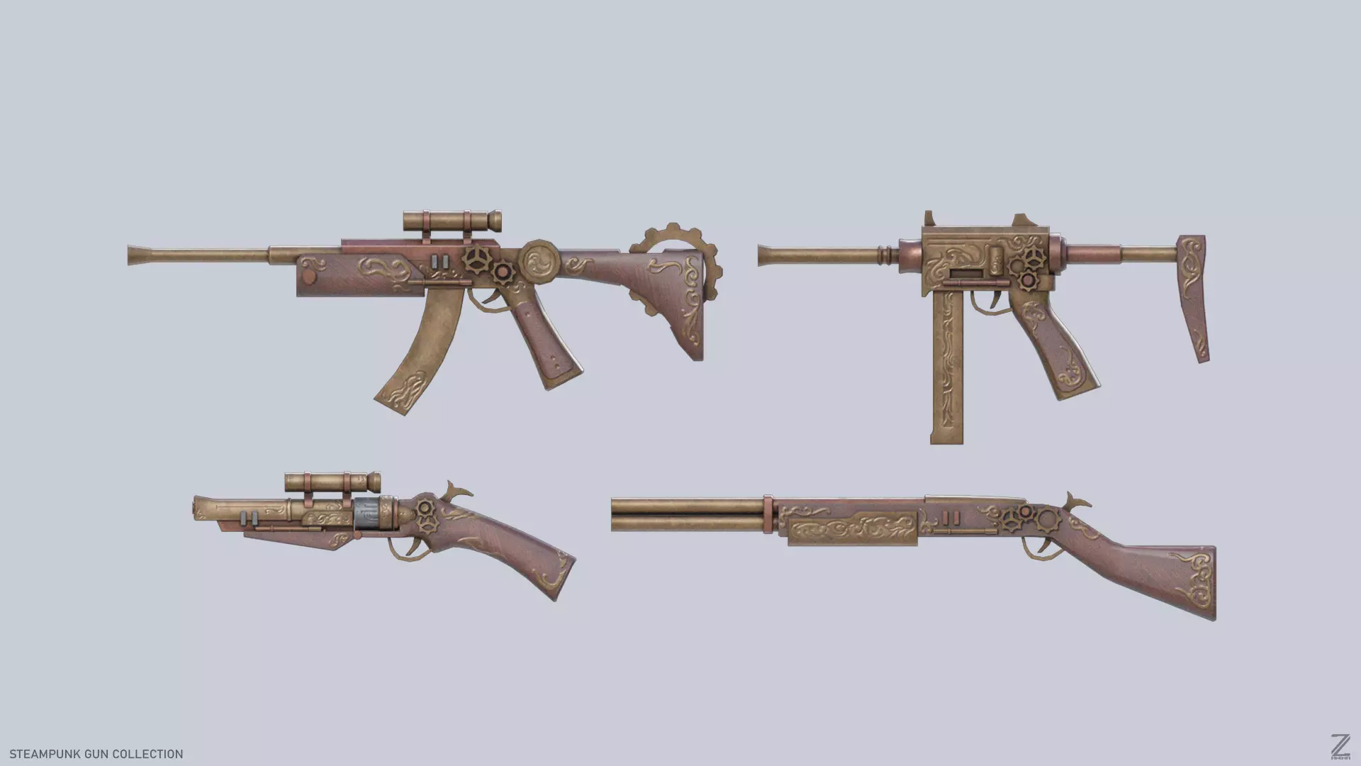 Steampunk guns collection _0