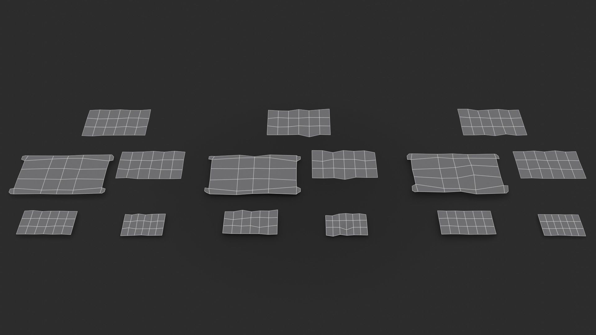 Fishing Plastic Crates Low-poly 3D model_26