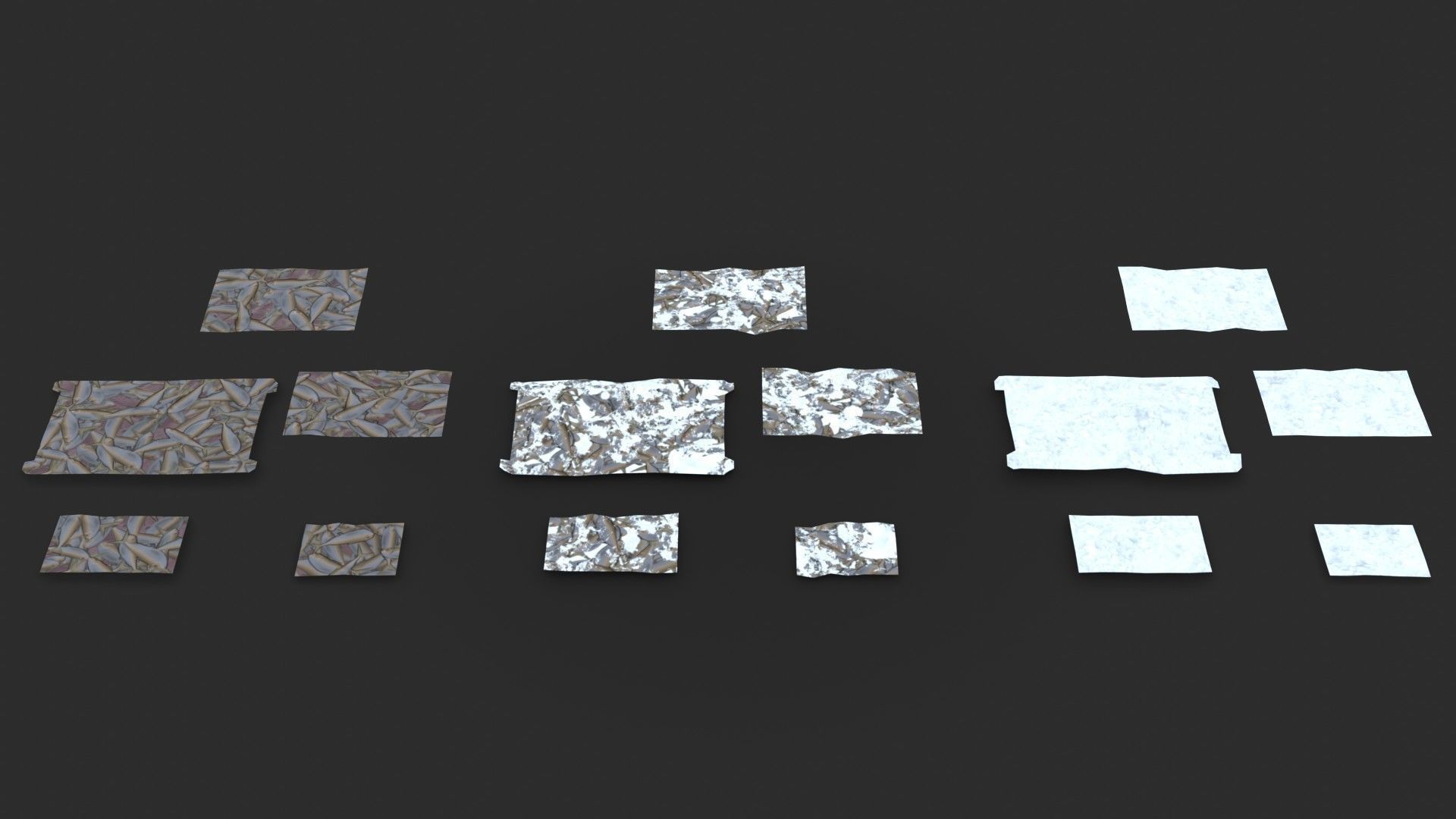 Fishing Plastic Crates Low-poly 3D model_14