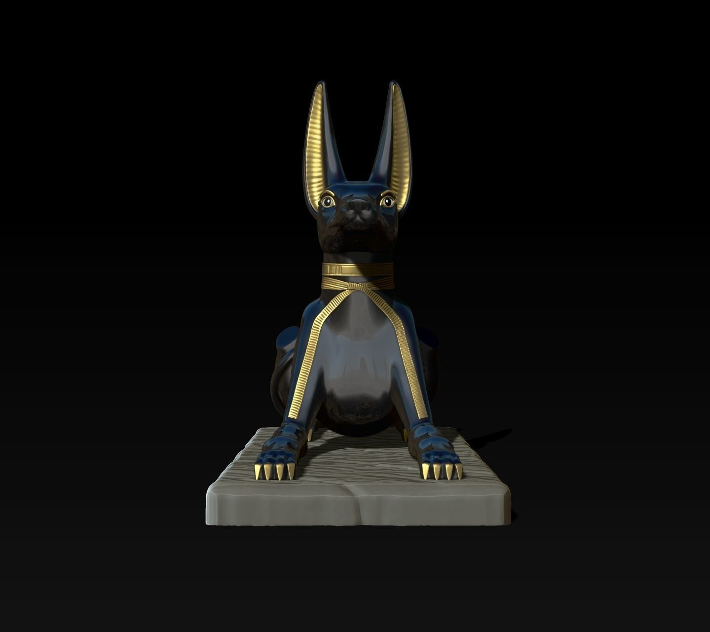 Anubis Shrine - CNC and 3D print model_6