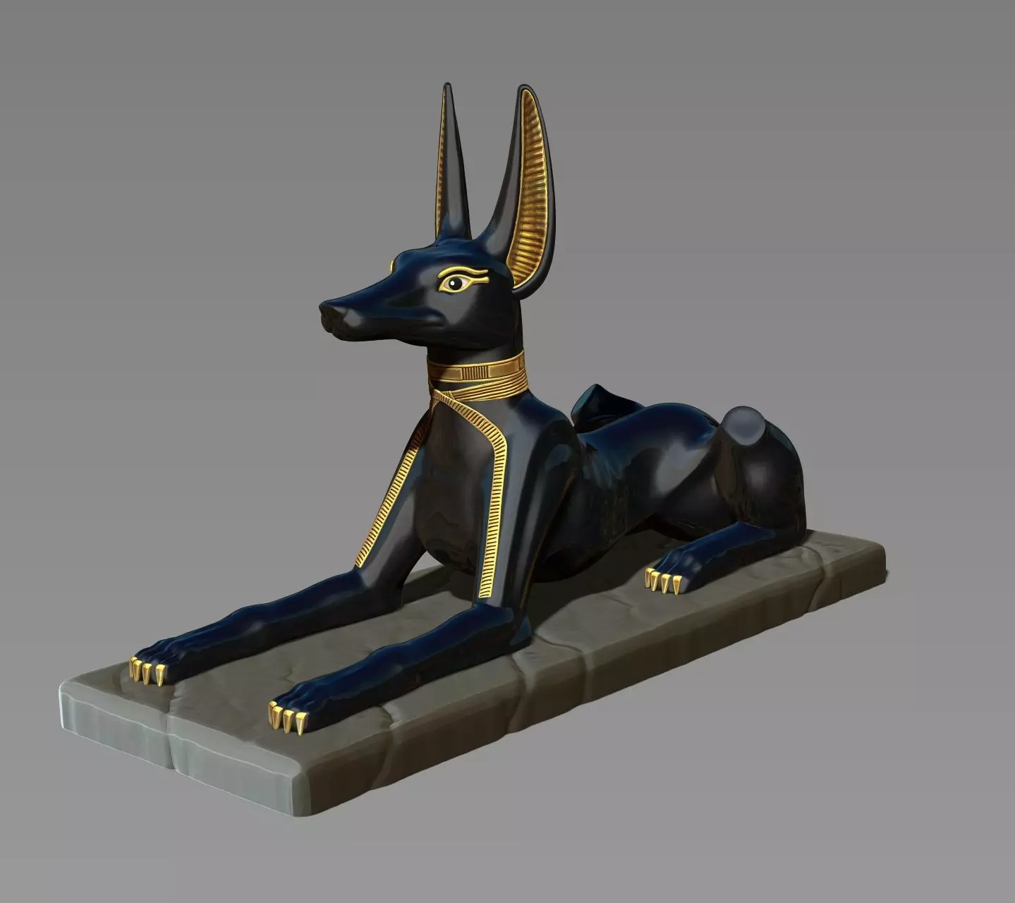 Anubis Shrine - CNC and 3D print model_0