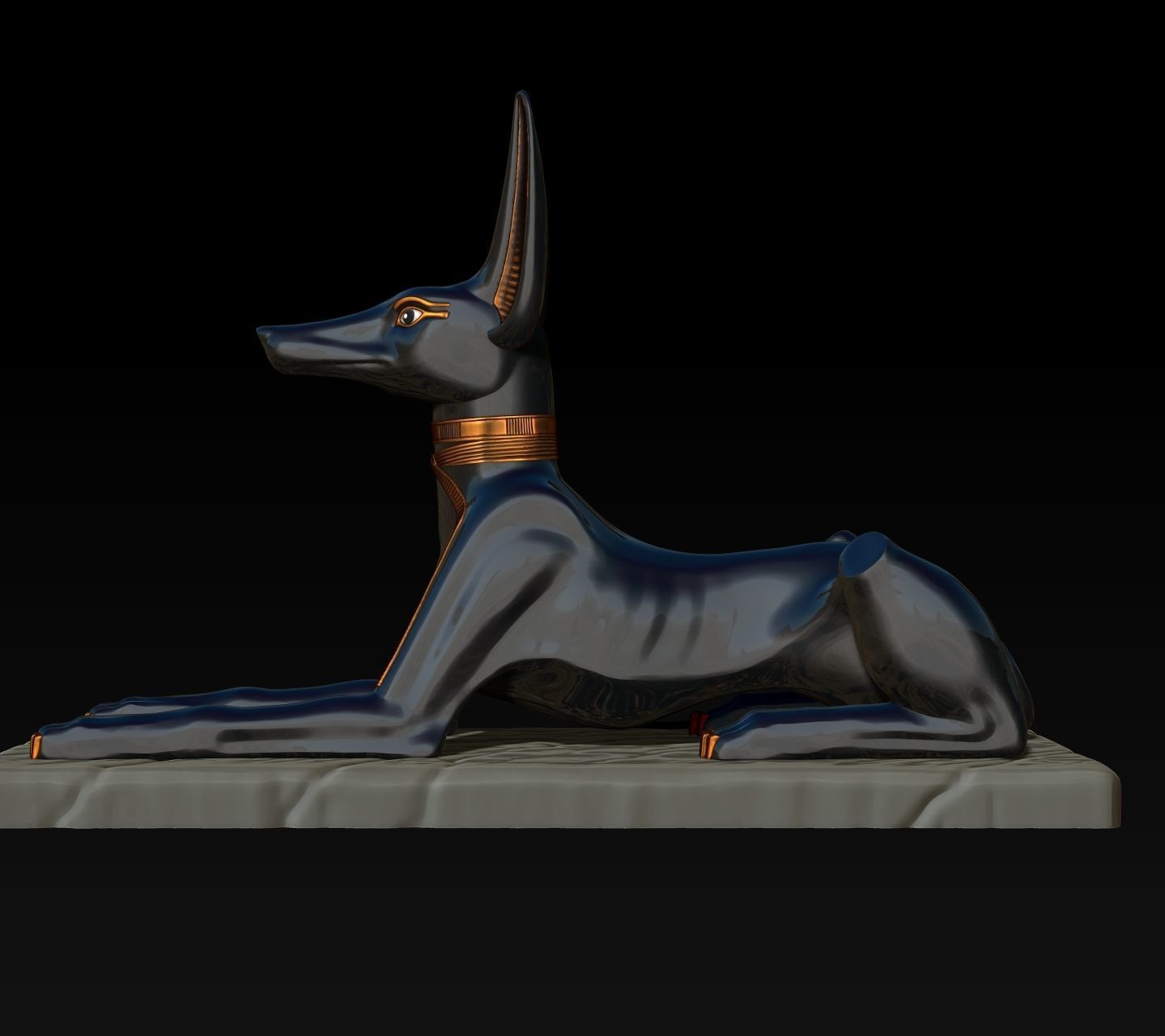 Anubis Shrine - CNC and 3D print model_9