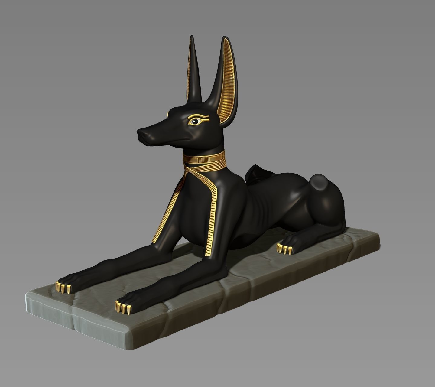 Anubis Shrine - CNC and 3D print model_10