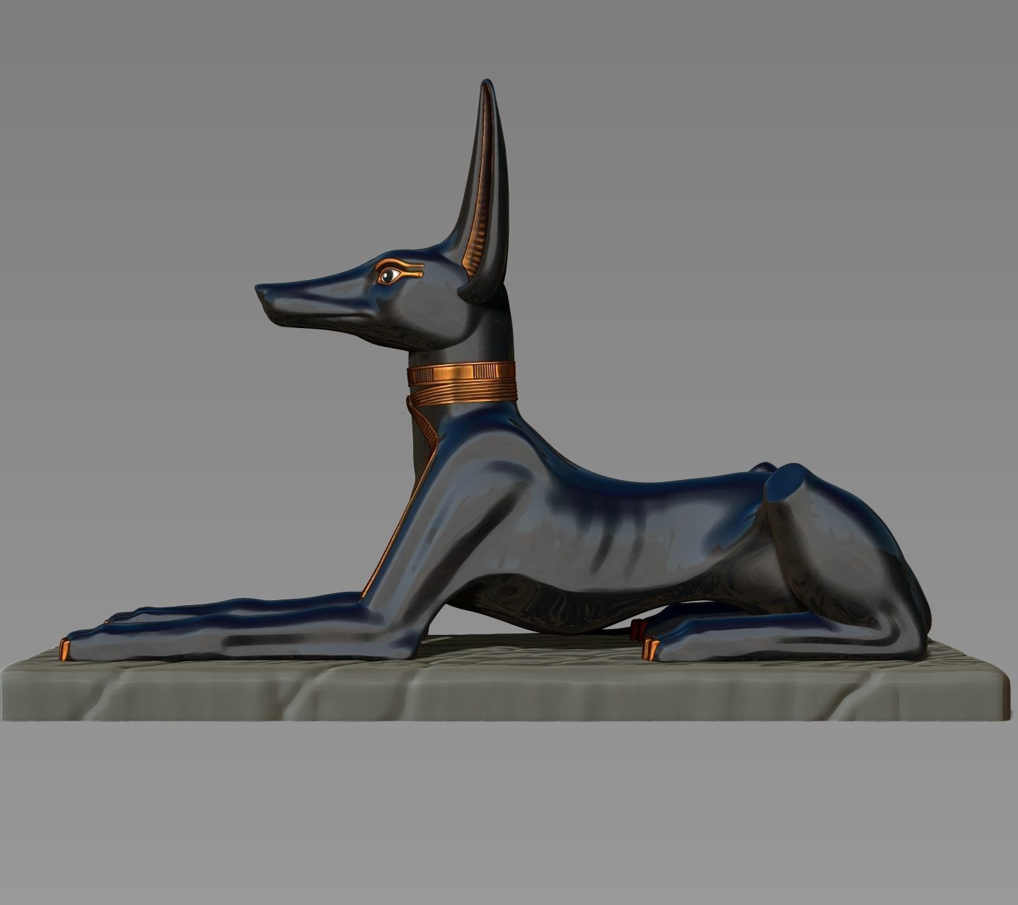 Anubis Shrine - CNC and 3D print model_23