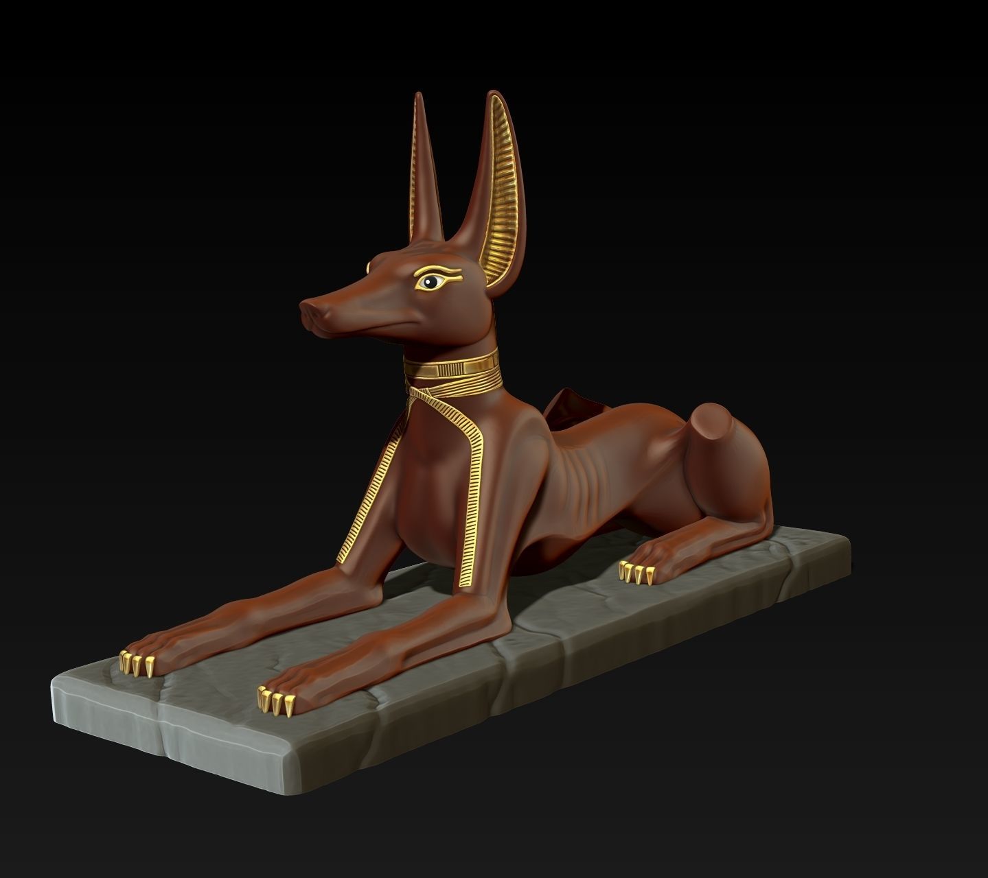 Anubis Shrine - CNC and 3D print model_16