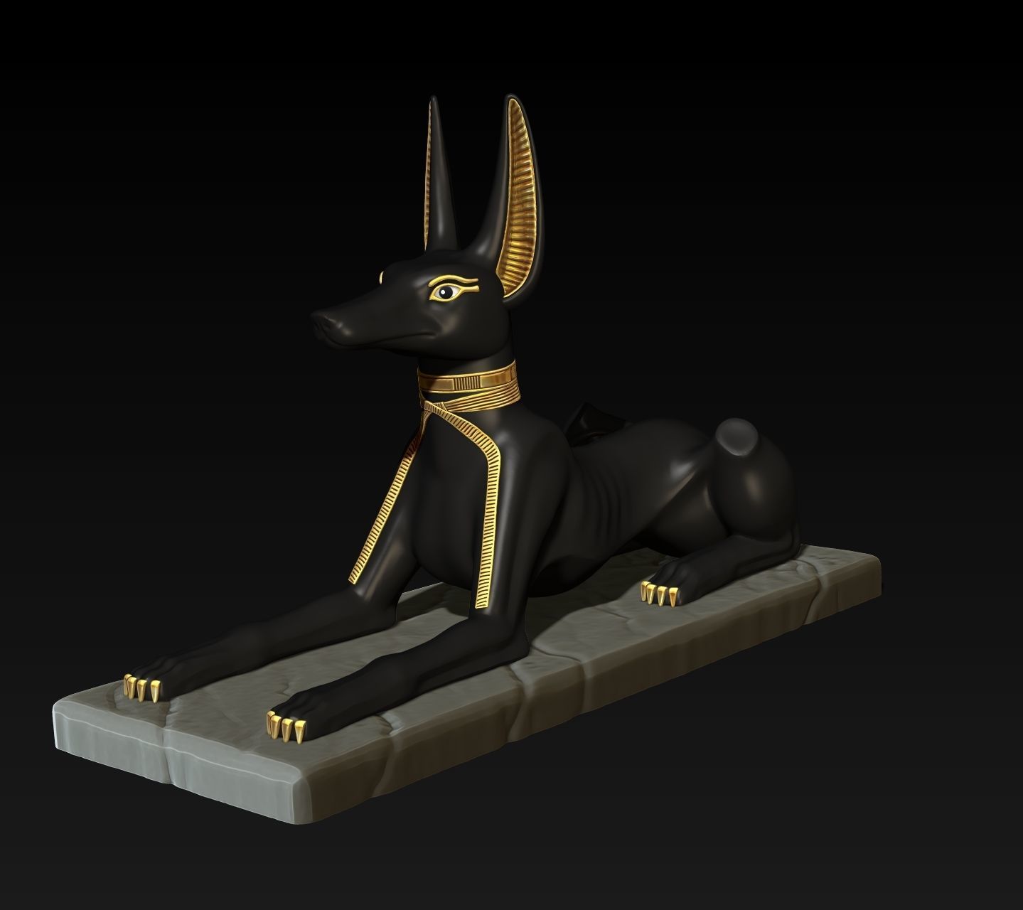 Anubis Shrine - CNC and 3D print model_12