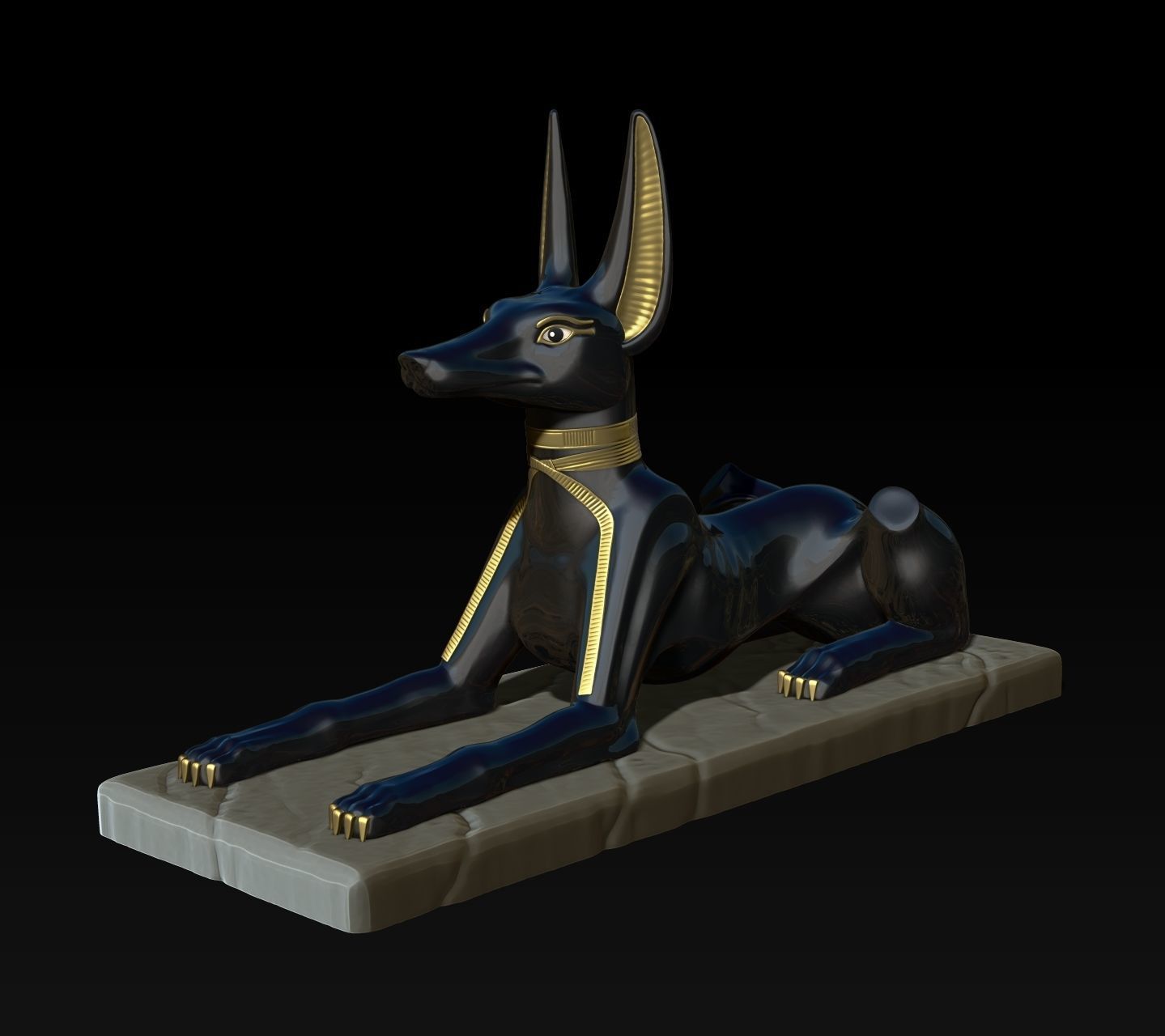 Anubis Shrine - CNC and 3D print model_4