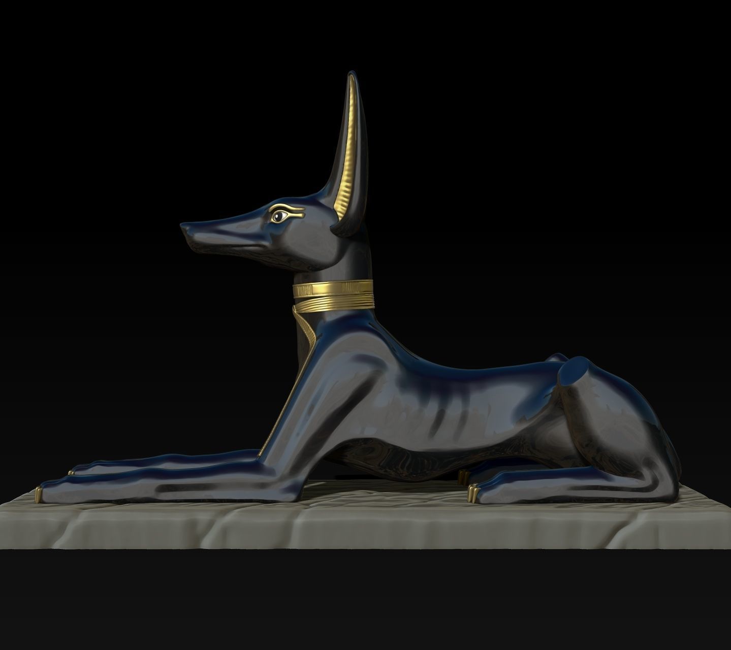 Anubis Shrine - CNC and 3D print model_5
