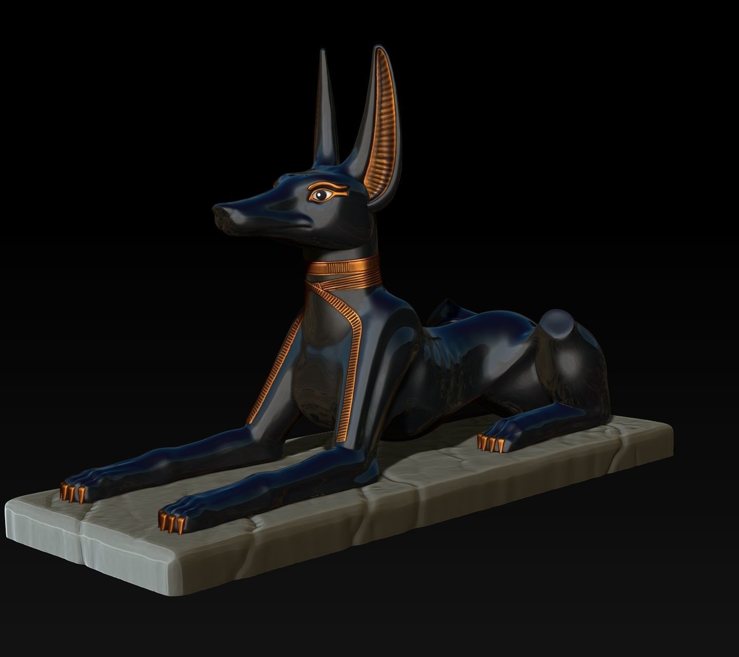 Anubis Shrine - CNC and 3D print model_8