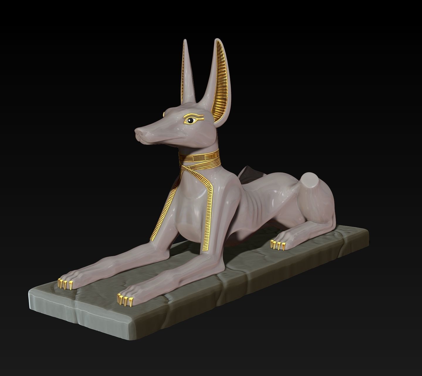 Anubis Shrine - CNC and 3D print model_17