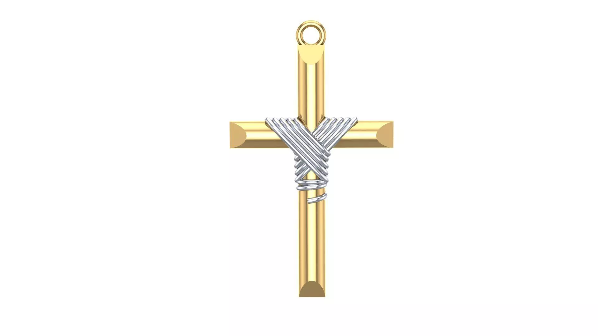 Pingente Cruz  3D print model_0