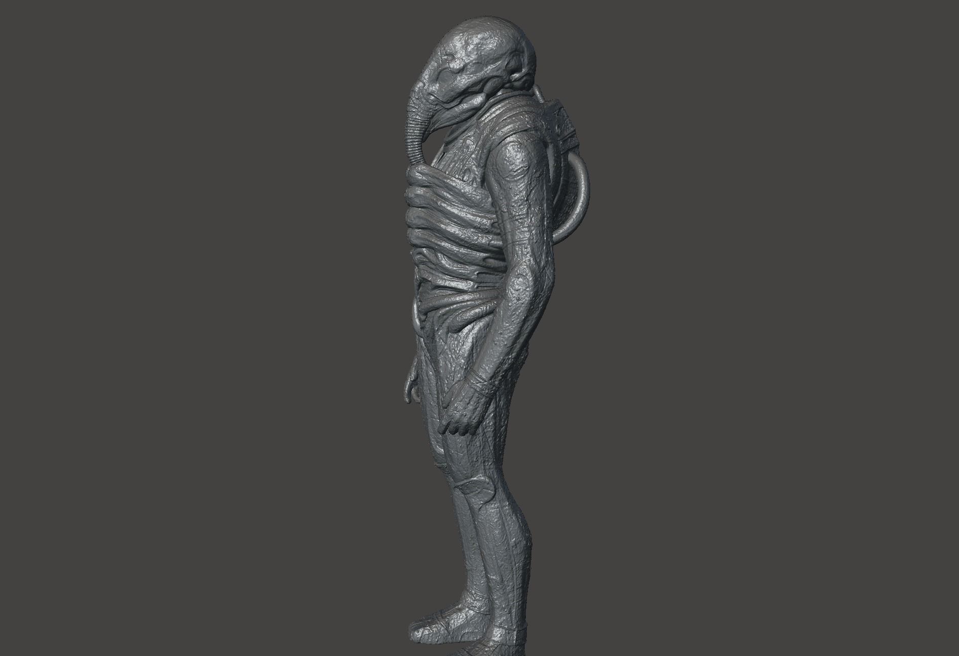 PROMETHEUS ENGINEER - COVENANT SPACE JOCKEY Aliens Fireteam STL 3D print model_22
