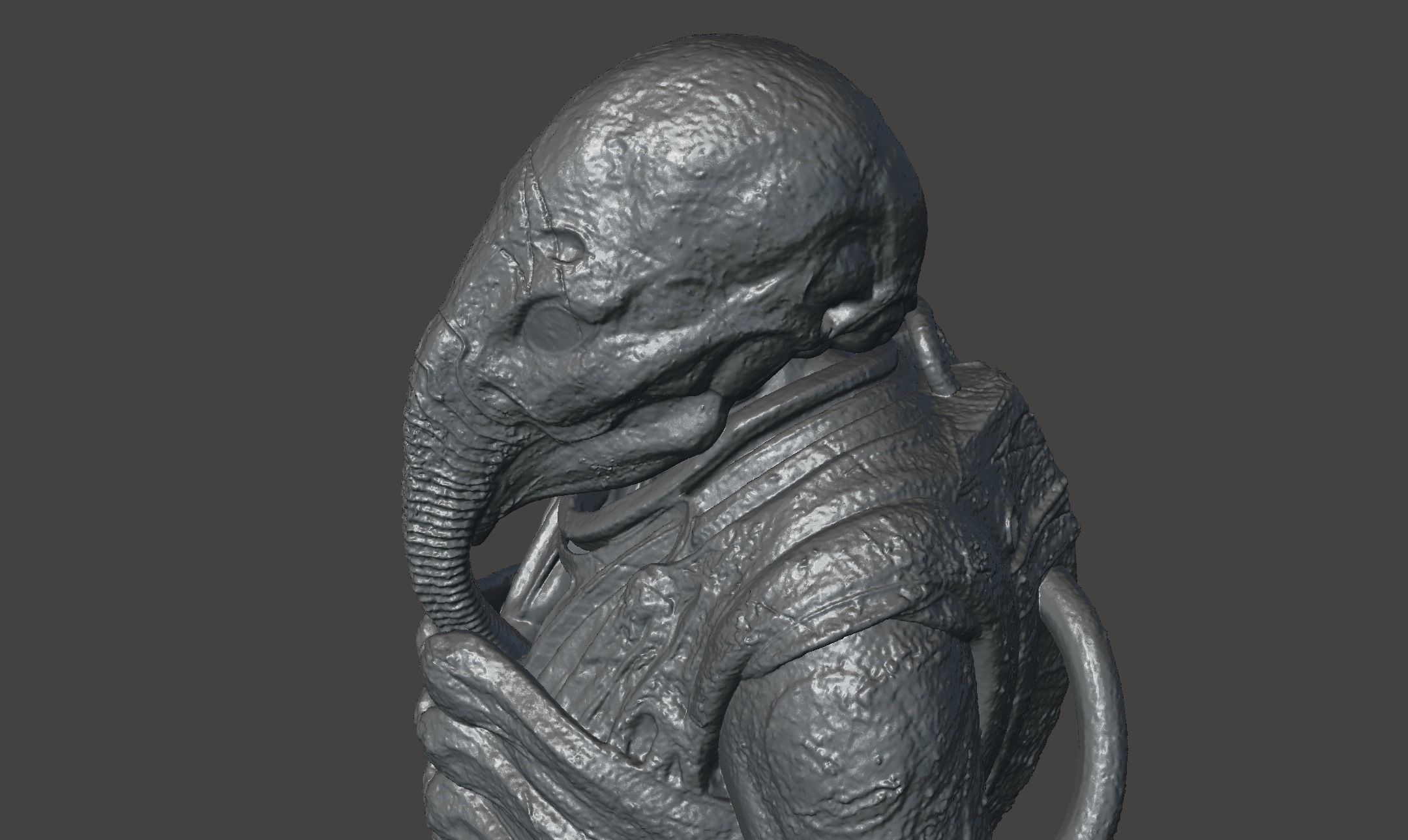 PROMETHEUS ENGINEER - COVENANT SPACE JOCKEY Aliens Fireteam STL 3D print model_24
