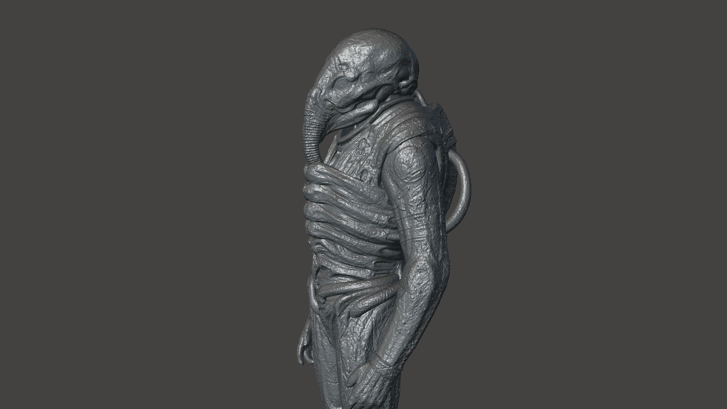 PROMETHEUS ENGINEER - COVENANT SPACE JOCKEY Aliens Fireteam STL 3D print model_14