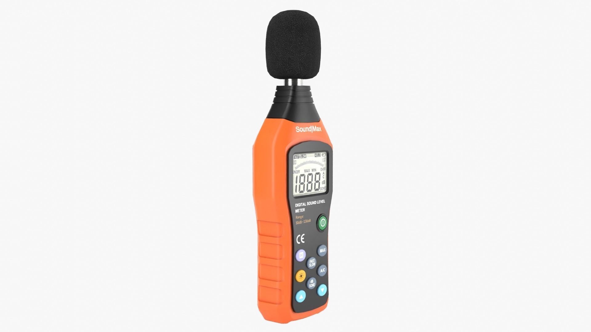 Sound Level Meter Low-poly 3D model_11