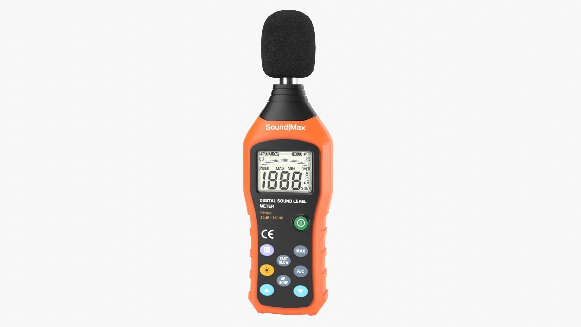 Sound Level Meter Low-poly 3D model_1