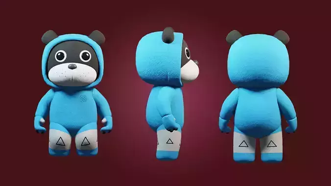 Teddy Bear Low poly Low-poly 3D model