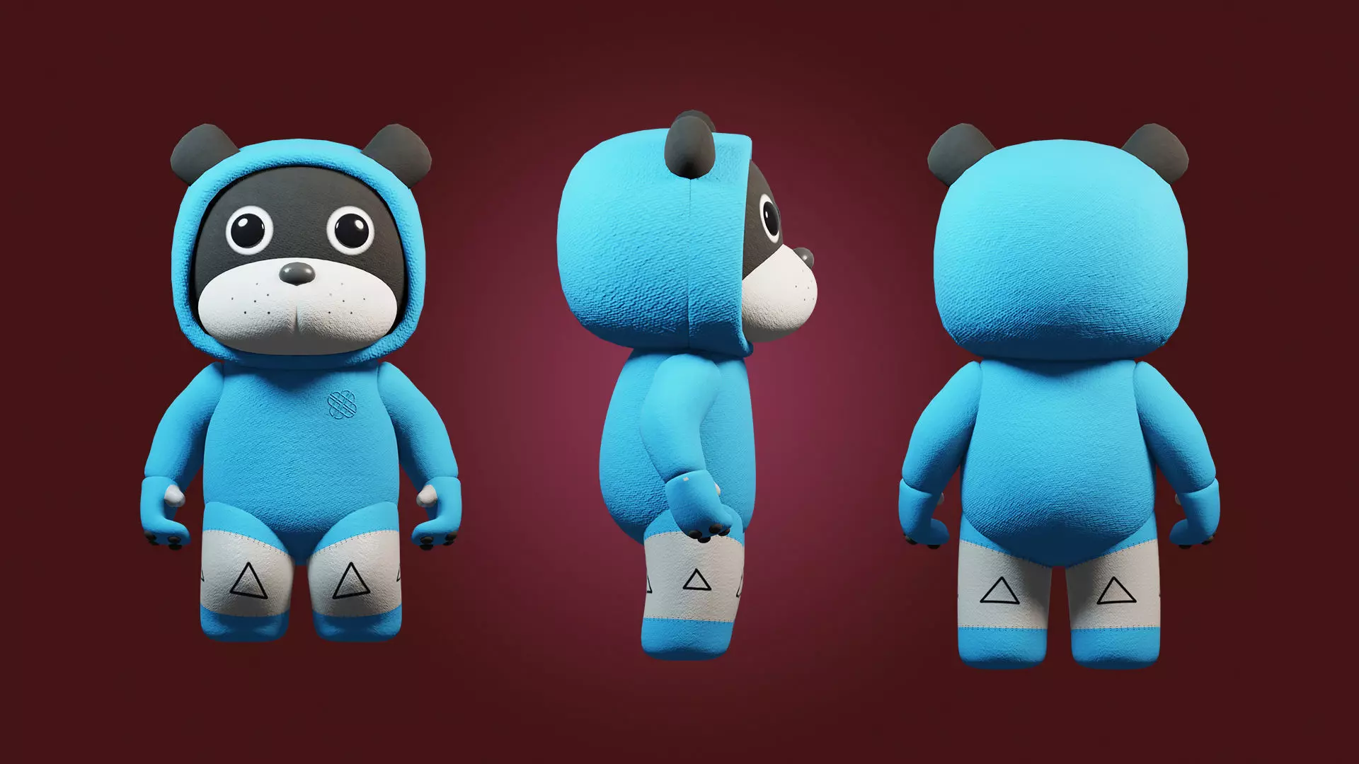 Teddy Bear Low poly Low-poly 3D model