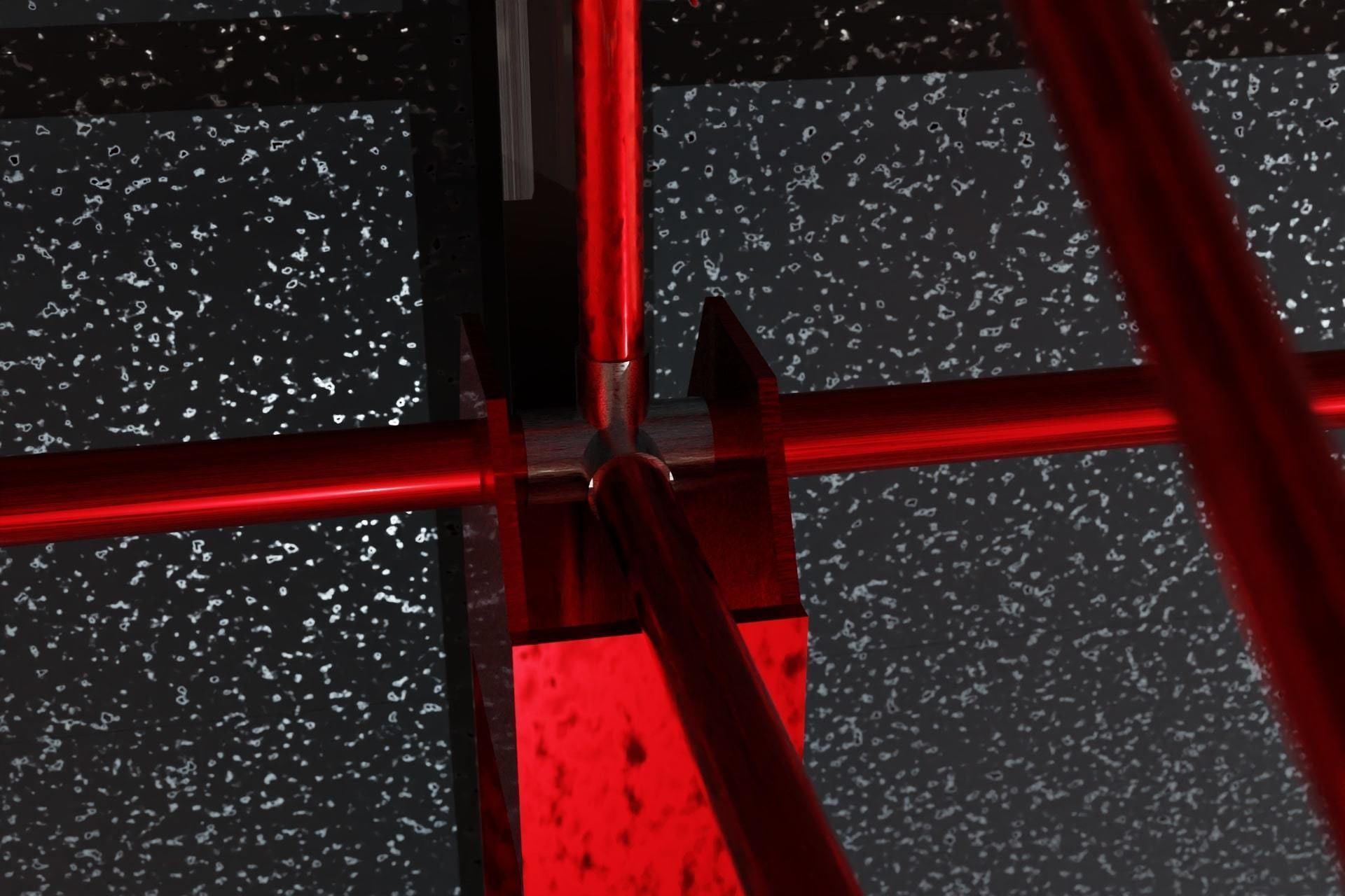 Industrial steel truss hall - calculated 3D model_5