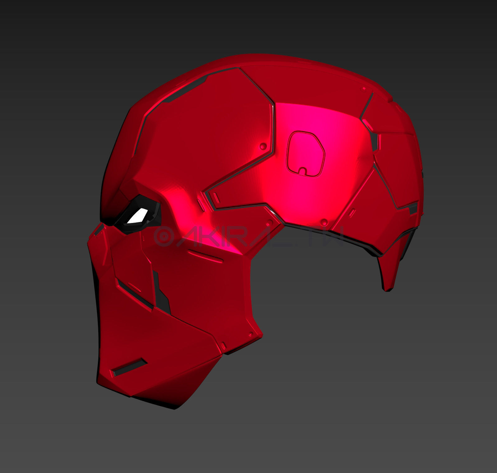 Batman Gotham Knights Red Hood Metal Helmet Cosplay 3D print model_3