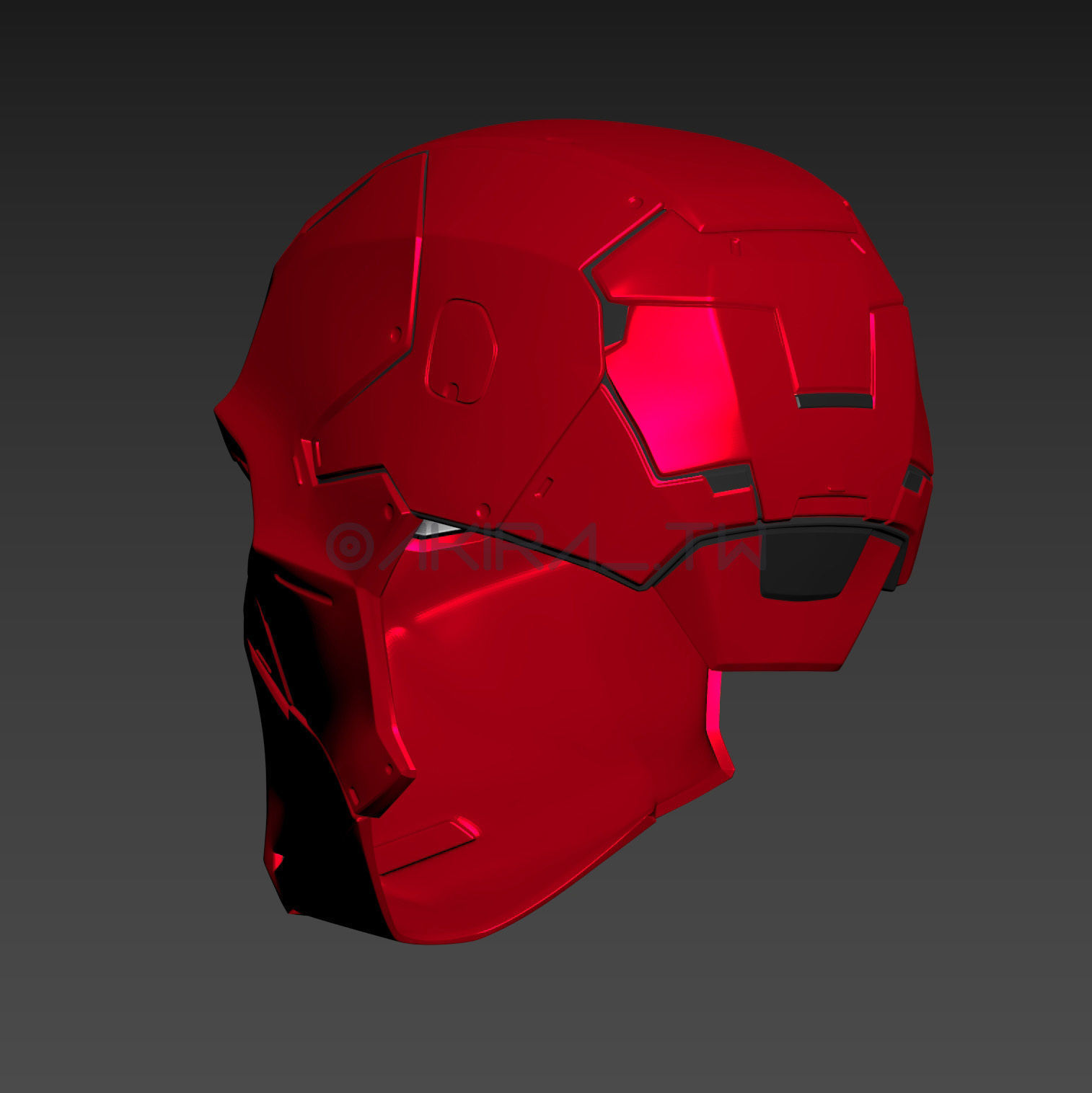 Batman Gotham Knights Red Hood Metal Helmet Cosplay 3D print model_4