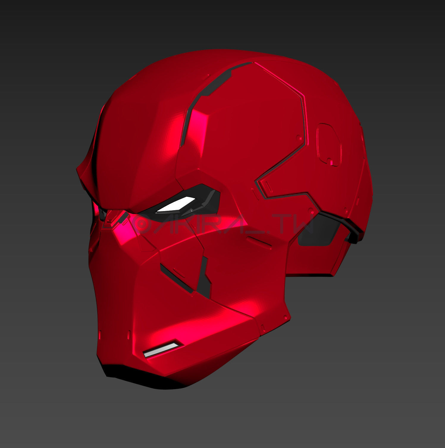 Batman Gotham Knights Red Hood Metal Helmet Cosplay 3D print model_2