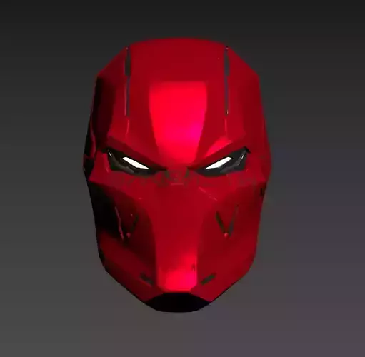 Batman Gotham Knights Red Hood Metal Helmet Cosplay 3D print model