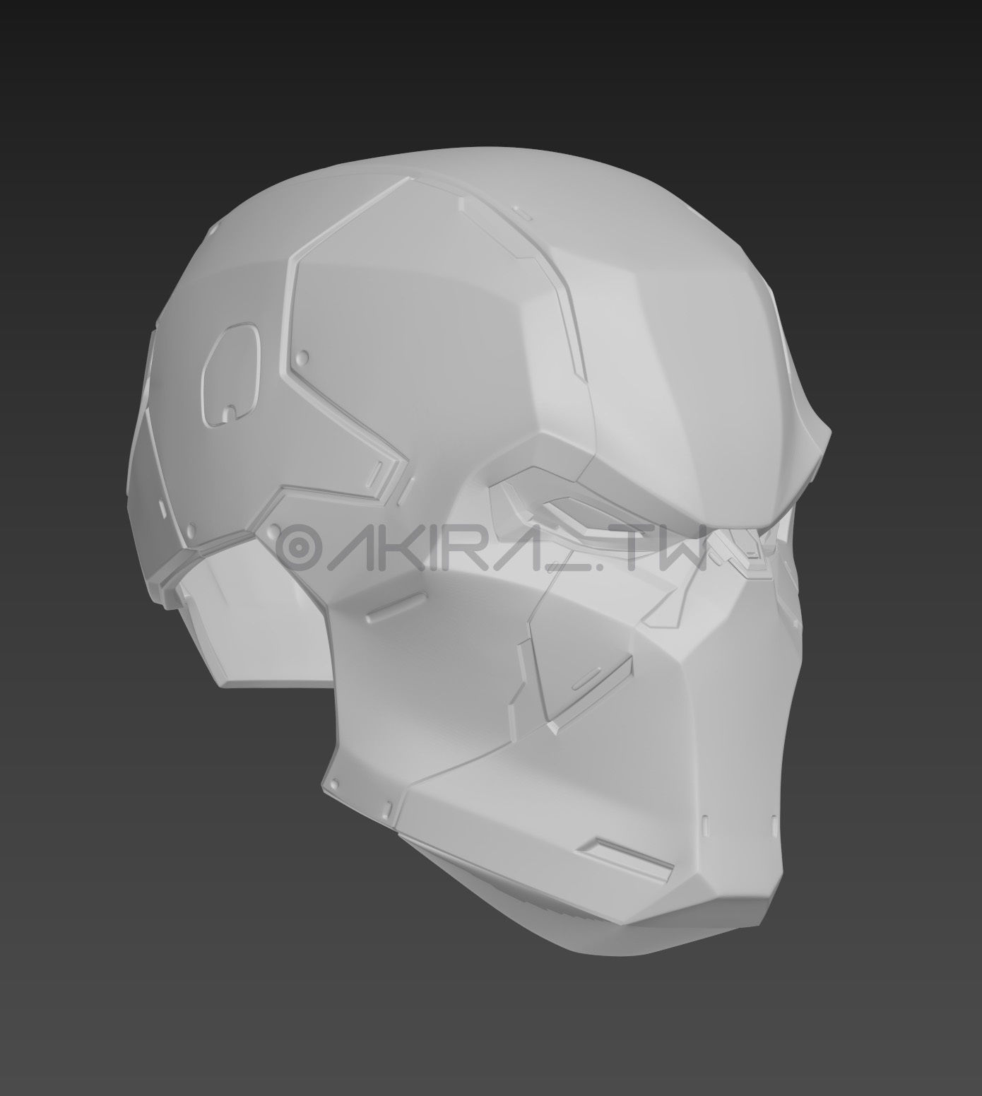 Batman Gotham Knights Red Hood Metal Helmet Cosplay 3D print model_7