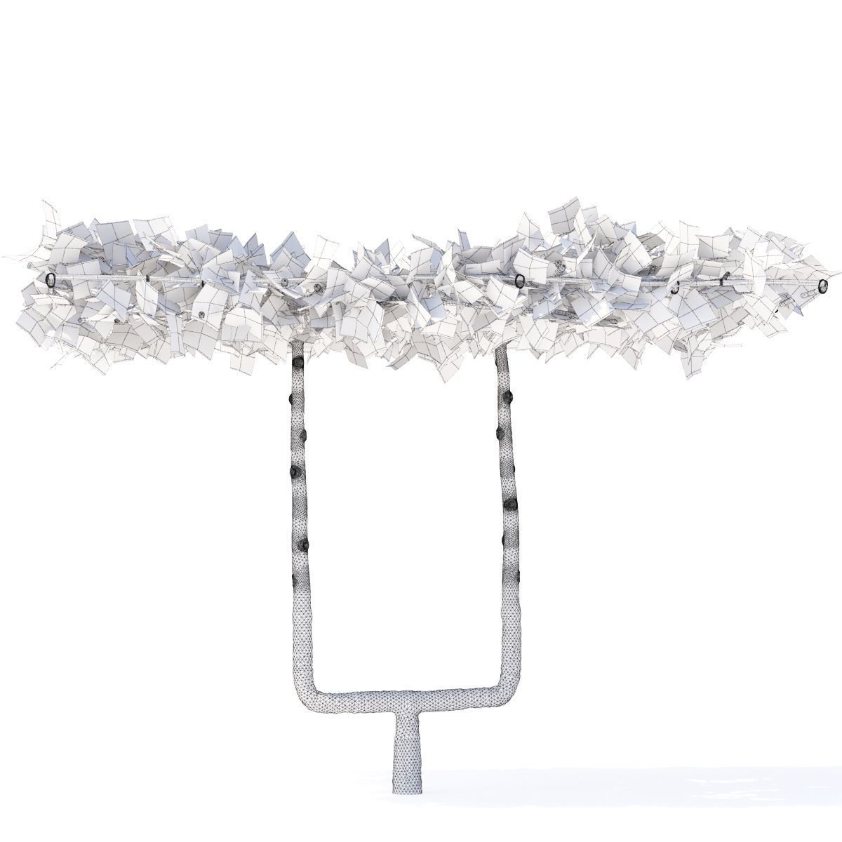 Platanus x acerifolia roof 3D model_9