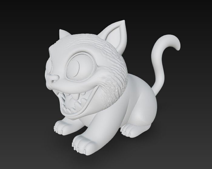 Derpy Tiger Kpop Demon Hunters Netflix 3D print model_2