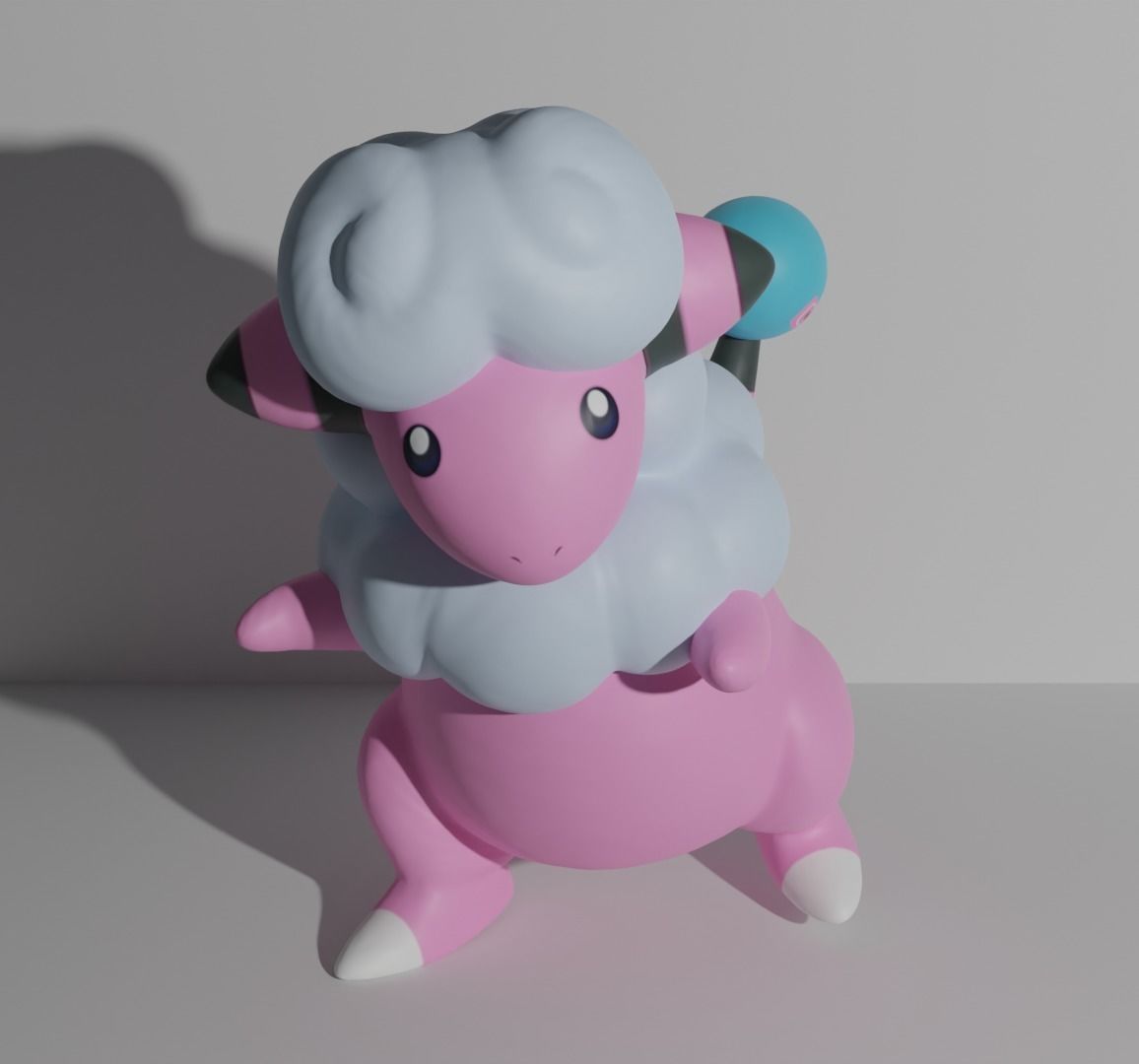 Mareep Flaaffy Ampharos and Mega Ampharos 3D print model 3D print model_6